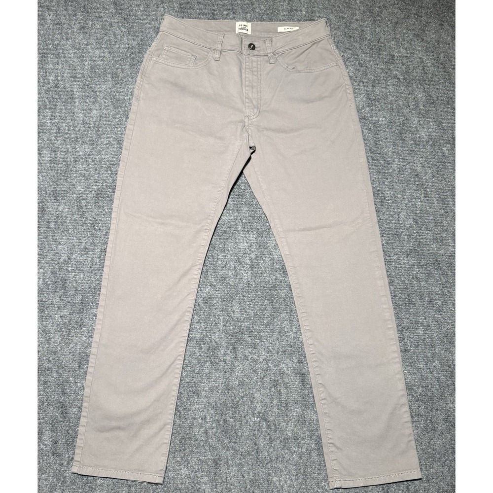 Flint And Tinder Slim Fit Pants Men 30x30 Gray Chino 5 Pocket Huckberry